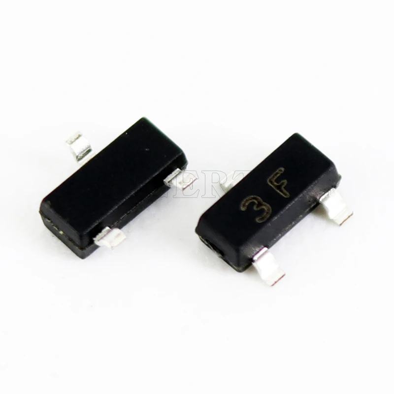 100 шт./лот транзистор BC857 3F SOT-23 PNP Vceo =-45V Ic =-100mA HFE = 220-475 | Электронные компоненты и