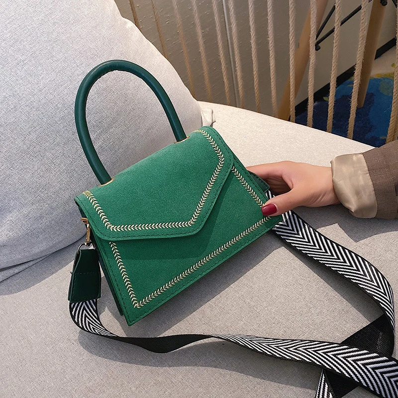 Модная матовая женская сумка в стиле ретро наплечная сумочка из качественной