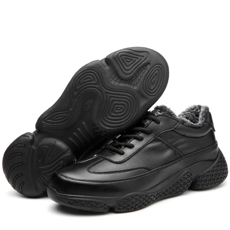 Защитная обувь из хлопка зимняя с бархатным утеплителем нескользящая