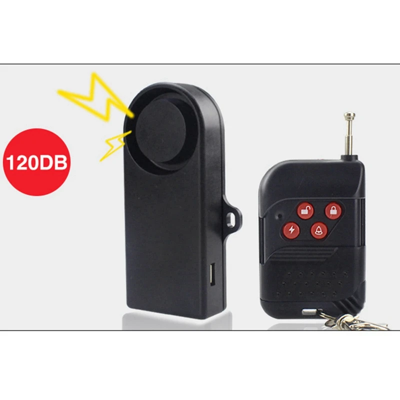 

Bike Alarm Security Anti-Theft Alarm Vibration Sensing with Remote Control IP55 Waterproof