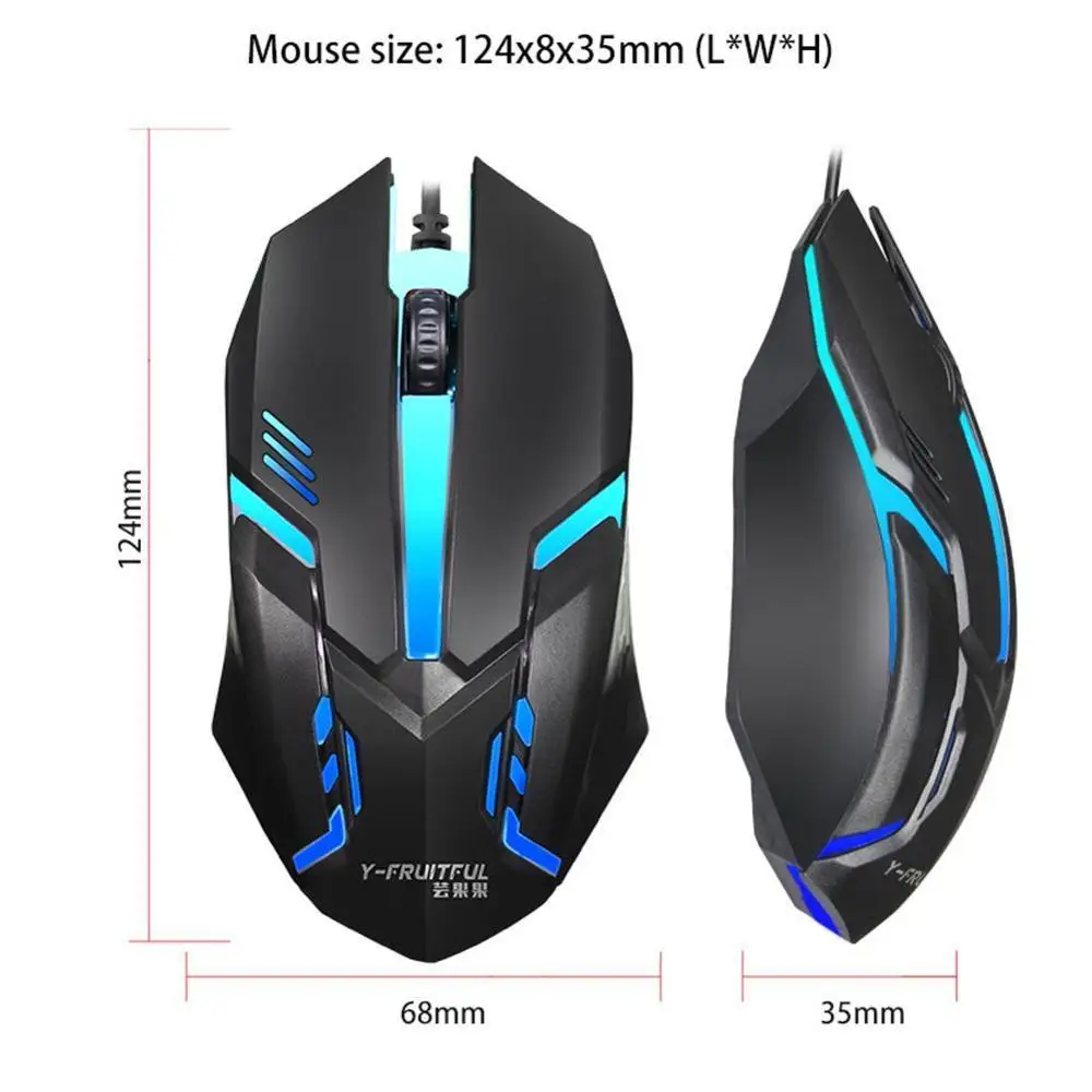 

USB Wired Gaming Mouse 7 Breathing LED Backlight USB Gaming Professional Mice Laptop Mouse Optical For PC Gamer Mouse Games I2M1