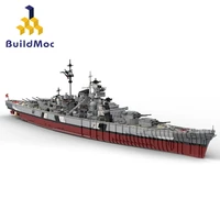 moc 29408 bismarck battleship building blocks toy
