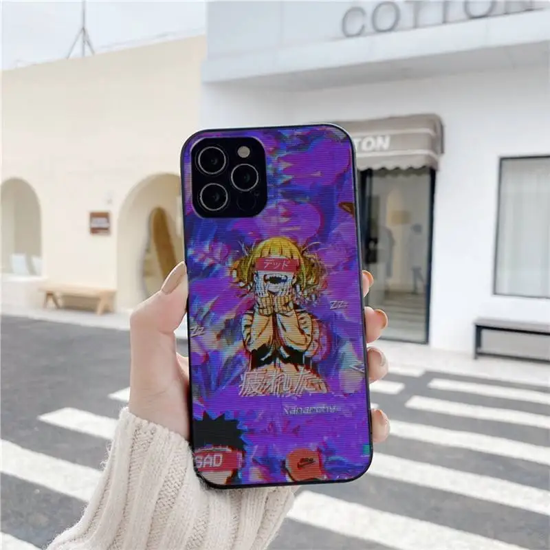 

Soft Cover Vaporwave Glitch Anime Phone Cases For Iphone 6 6s 7 8 Plus XR X XS XSmax 11 12 Pro Mini Max