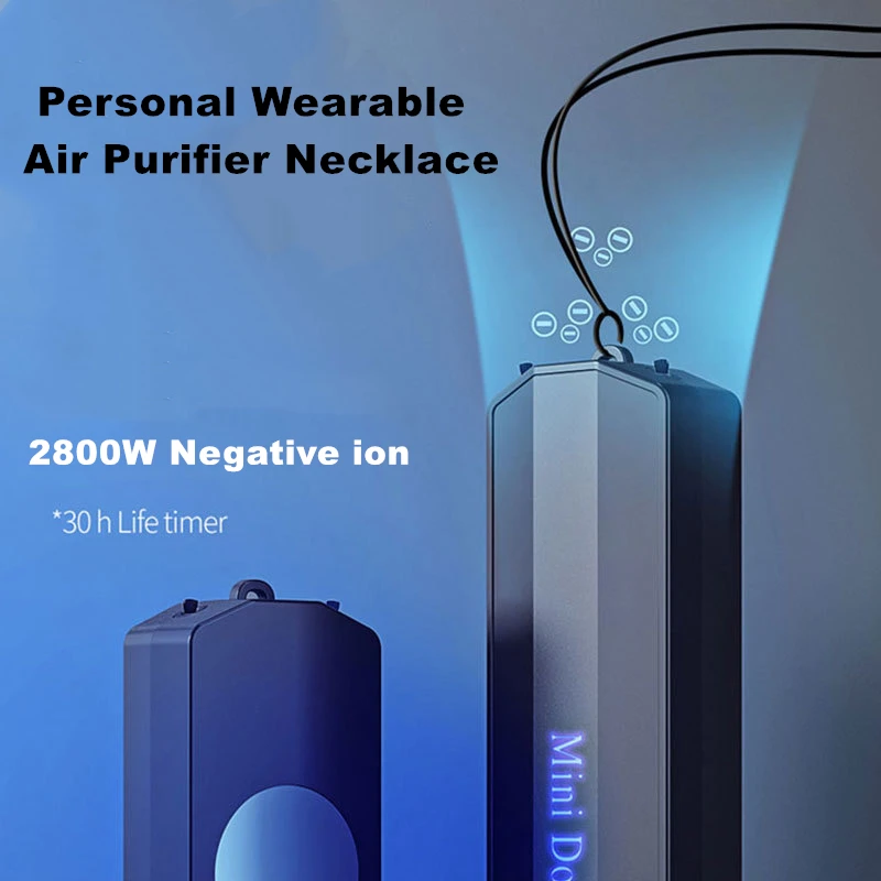 Персональный переносной очиститель воздуха ожерелье USB мини портативный