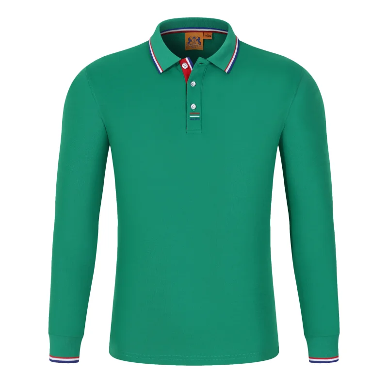 Футболка-поло с длинным рукавом 7 цветов | Мужская одежда