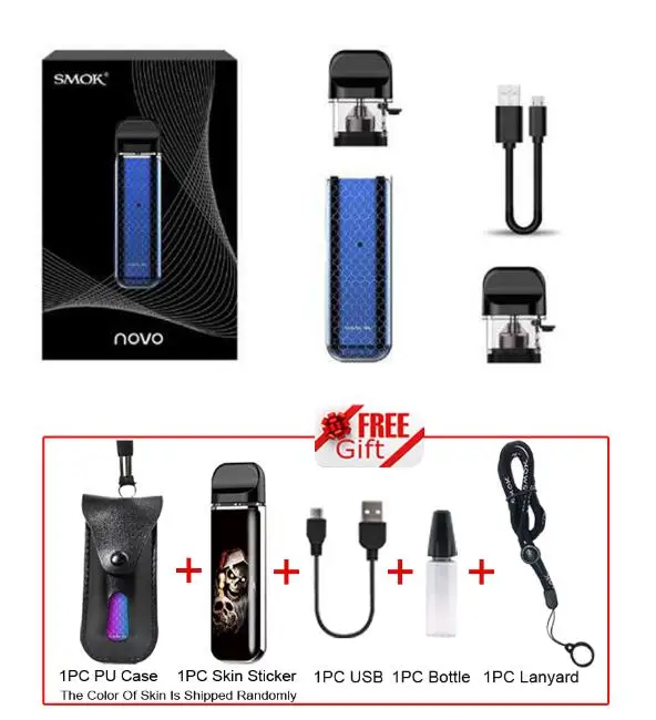 NOVO 1 Prism Blue Набор SMOK Novo 2 SMOK Pod, электронная сигарета, стартер, ручка с аккумулятором 800 мАч, 2 мл, катушка VS NORD - Цвет: NOVO 1 Prism Blue