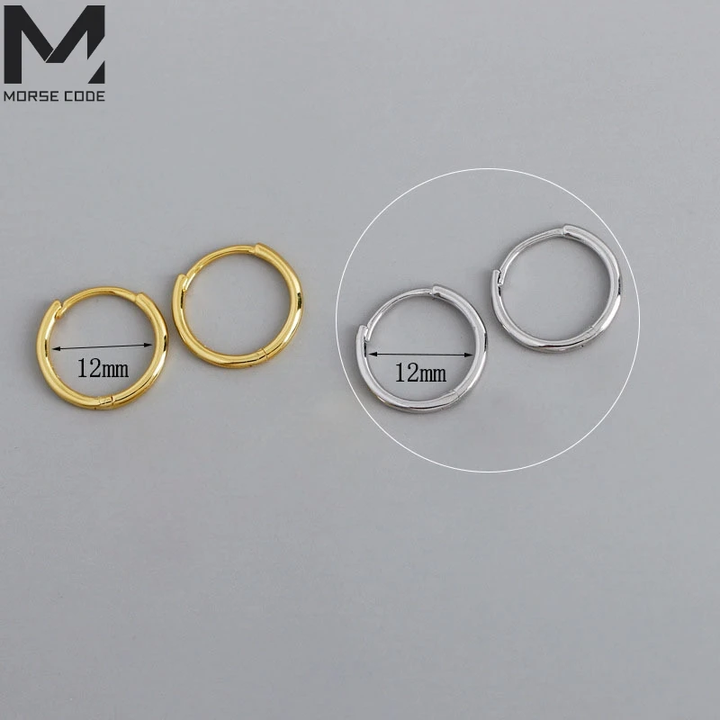 

S925 Sterling Silver Hoop Earrings For Women Simple Hop Plata Ear Ring Color Cz Zircons Earrings Fashion Fine Jewelry Top Gift
