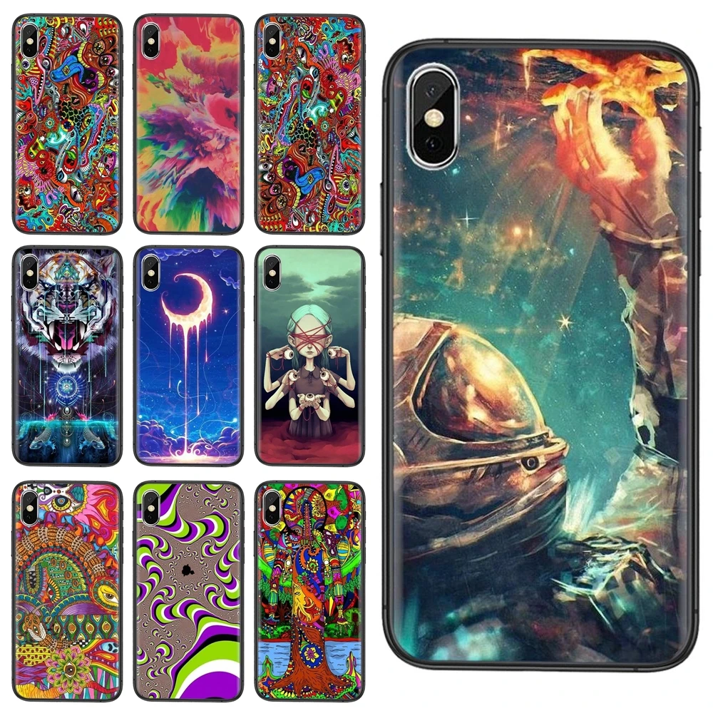 Удивительные мягкие чехлы для телефонов рисунок суперреальный красочный