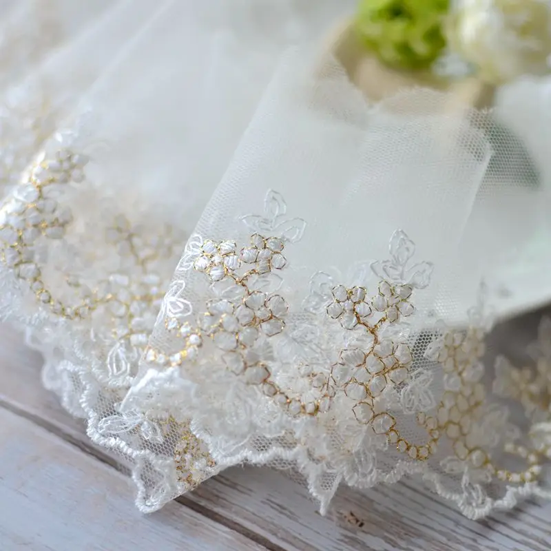 

European-style gold thread mesh embroidery lace accessories clothing cosplay dress cheongsam accessories