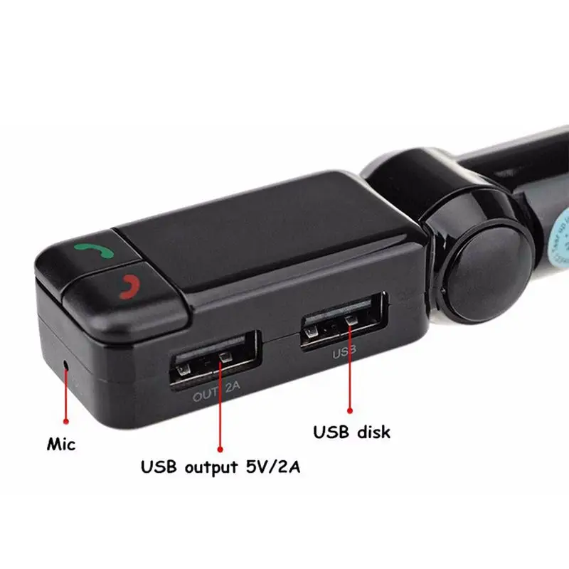 BC06 высококачественный полночастотный FM Bluetooth-передатчик Bluetooth громкой связи