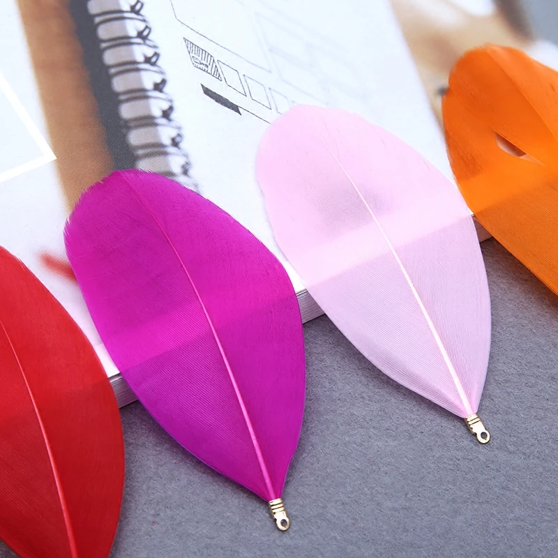 10 шт. подвески в виде натуральных гусиных перьев|Перо| |