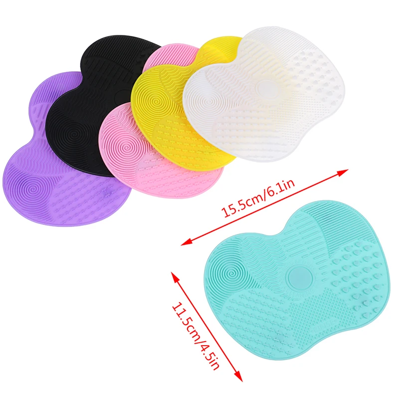 

1PCS Silicone Makeup Brush Cleaner Pad Make Up Washing Brush Gel Cleaning Mat Hand Tool Foundation Makeup Brush Scrubber Board