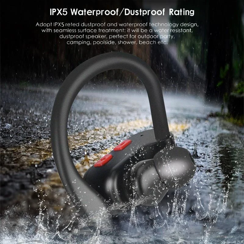 Спортивные наушники K19 беспроводные вкладыши Bluetooth 5 0 с крючком