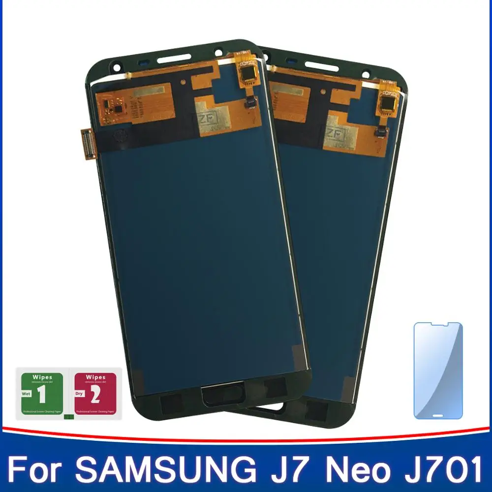 2 шт. дисплей для Samsung Galaxy J7 Neo J701F J701M J701MT J701TFT с регулируемым ЖК сенсорным экраном в