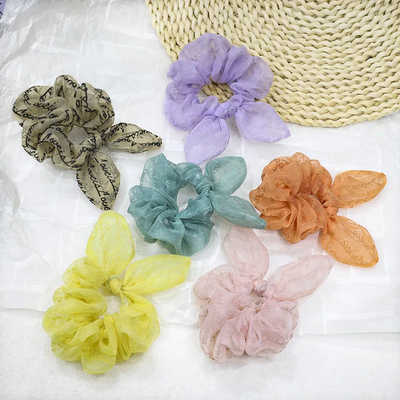 Новинка обруч для волос с кроличьими ушками резинка кольцо аксессуары колец |