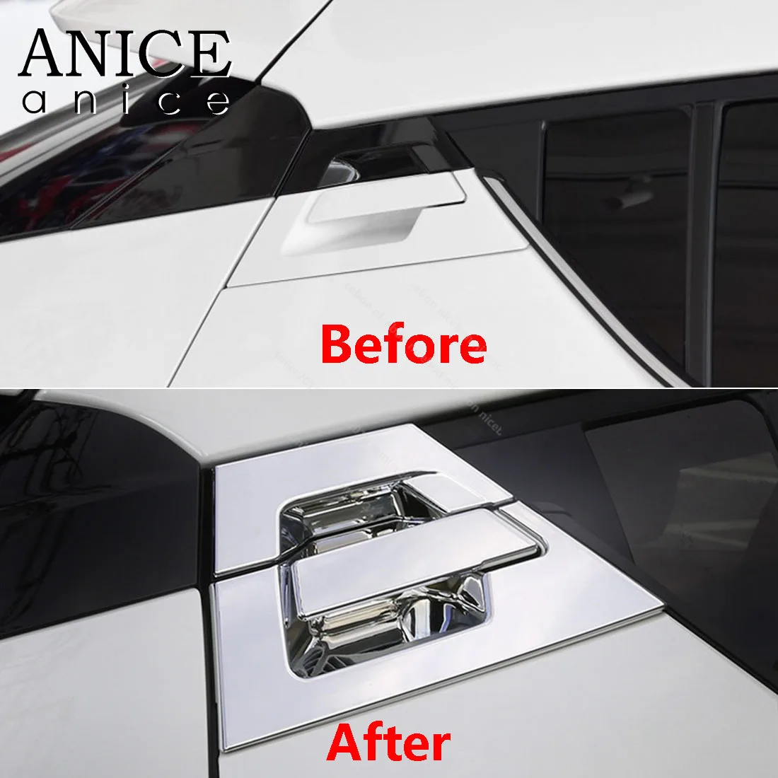 Углеродное волокно цвет задняя дверь ручка Чаша декоратор отделка для toyota C-HR CHR |