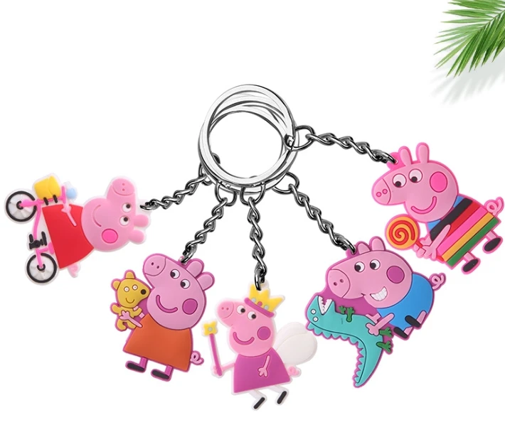 Милый мультфильм Свинка Пеппа ПВХ мягкие брелки игрушки для детей домашний