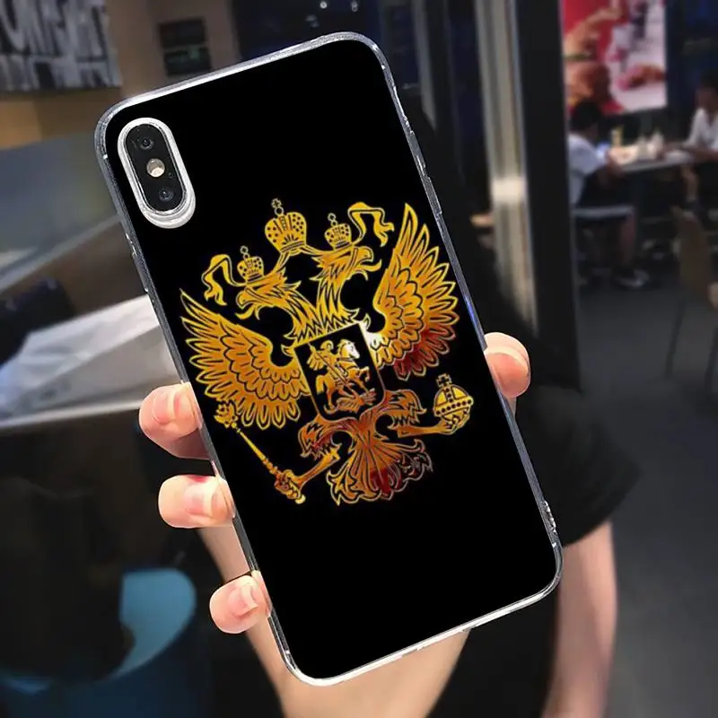 

Russian flag Symbol Phone Case Transparent soft For iphone 5 5s 5c se 6 6s 7 8 11 12 plus mini x xs xr pro max