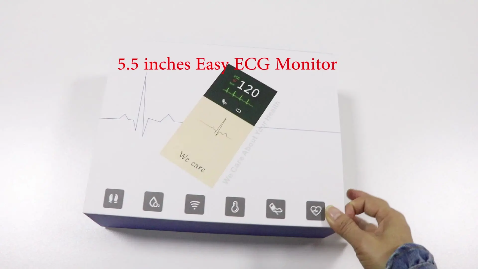 

Home Use Touch Screen Portatile Personal Heart Rate Portable Mobile Wifi Pocket Handled Ecg Monitor