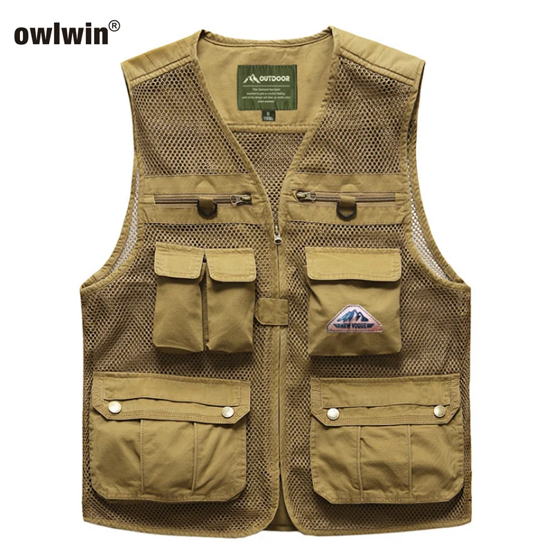 

2019 Fishing Jacket Fishing Vest Vest Outdoor Photography Outdoor Fishing Shoulder Thin Vest and Multi-pocket Mesh