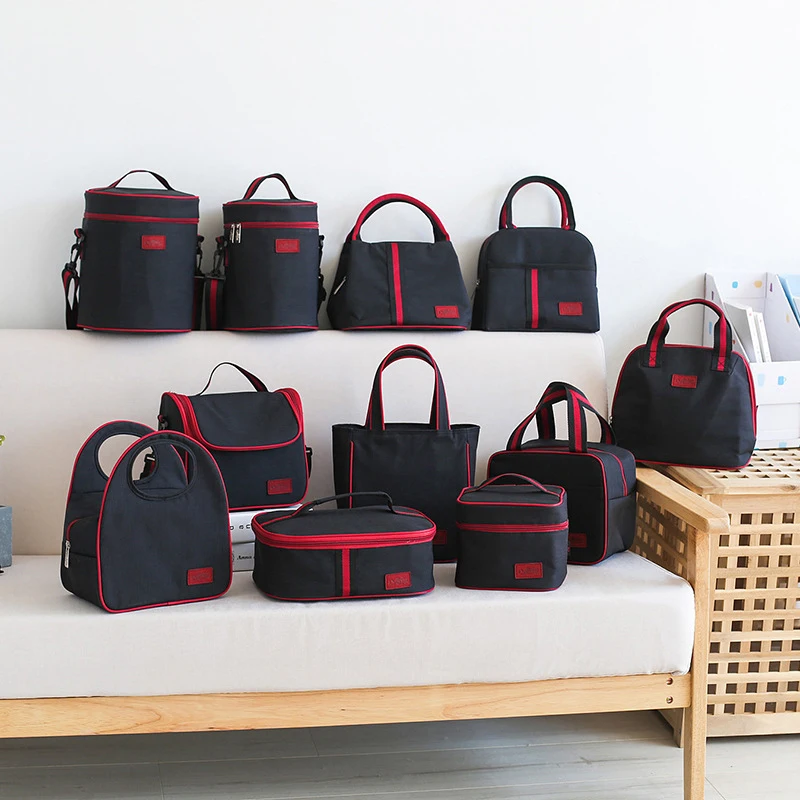

Thermal Lunch Bag Women Portable Insulated Cooler Bento Tote Family Travel Picnic Drink Fruit Food Fresh Organizer Accessories