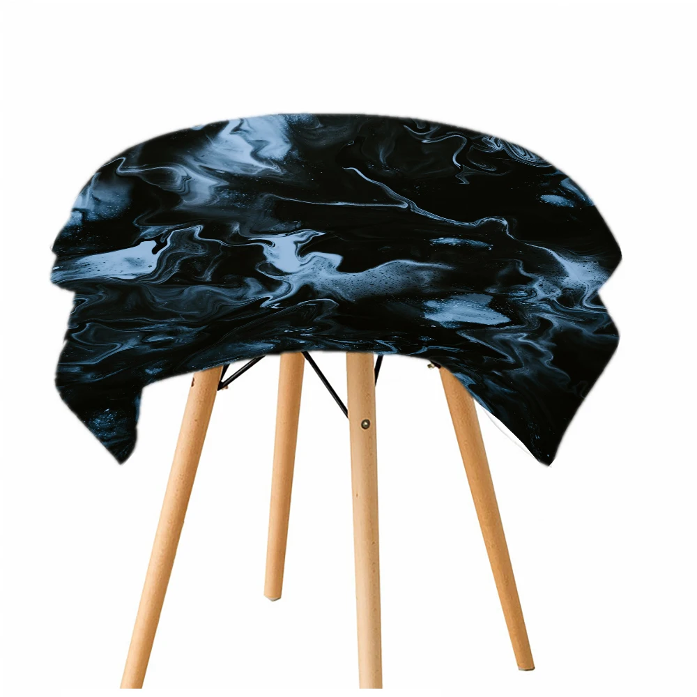 

Abstract Marble Tablecloth Home Decoration Accessories Fashionable Atmosphere Rectangular Antifouling Tablecloth