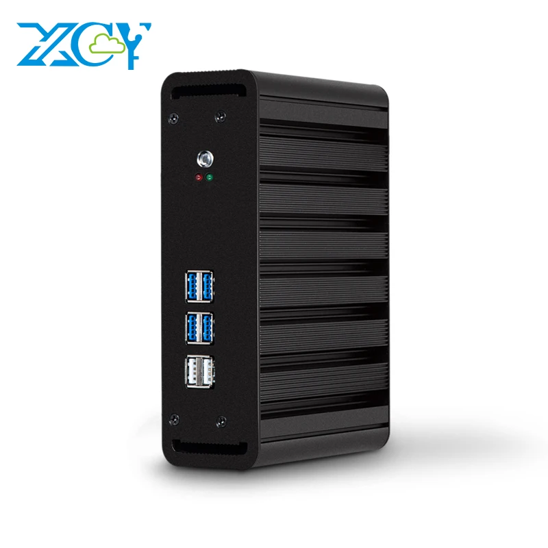 XCY Mini Pc Intel Core i7 7500U 7560U Windows 10 pro Linux VGA HDMI USB Micro Fanless Computer Minipc Htpc Thin Client Nuc Ps | Компьютеры