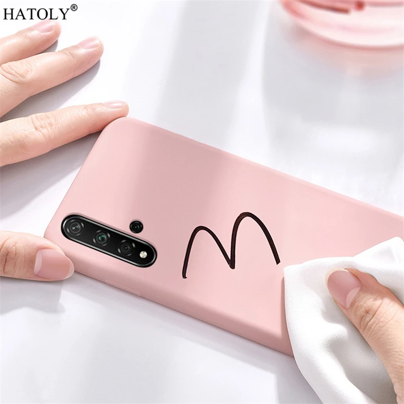 For Huawei Nova 5T Case Cover for Huawei Nova 5T Phone Case Rubber Shell Protective Soft Liquid Silicone Case For Huawei Nova 5T