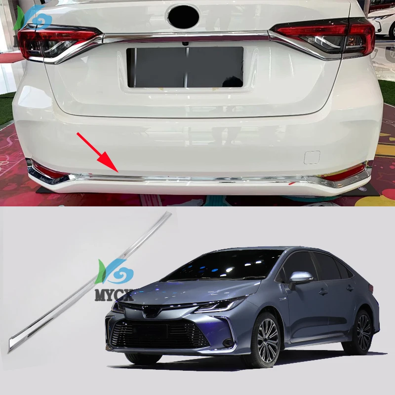 

Fit For Toyota Corolla E210 Sedan 2019 2020 Car Styling Chrome Car Rear Bumper Lid Decorative Cover Trim 1pcs Auto Accessories