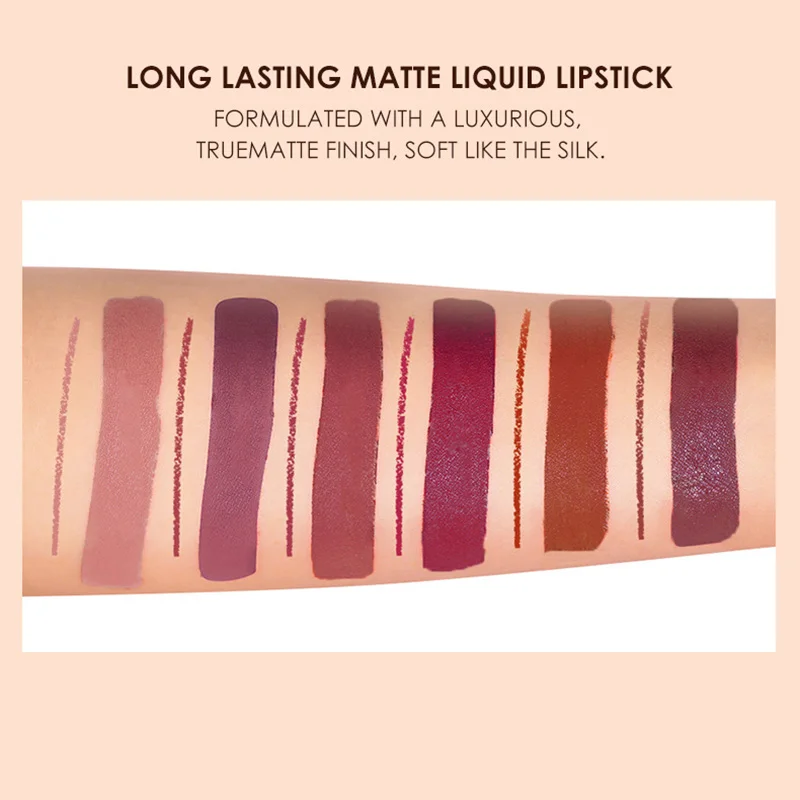 6+6 12Pcs Lip Liner Lipgloss Set Velvet Matte Tint Nude Waterproof Long Lasting Pencil Smooth Women Sexy Beauty Cosmetic |