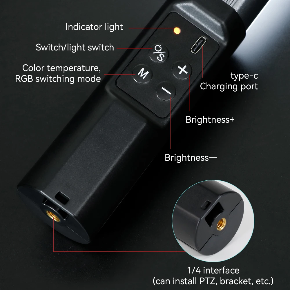 RGB светильник лампа для фотосъемки портативная Светодиодная видеосъемки цветная