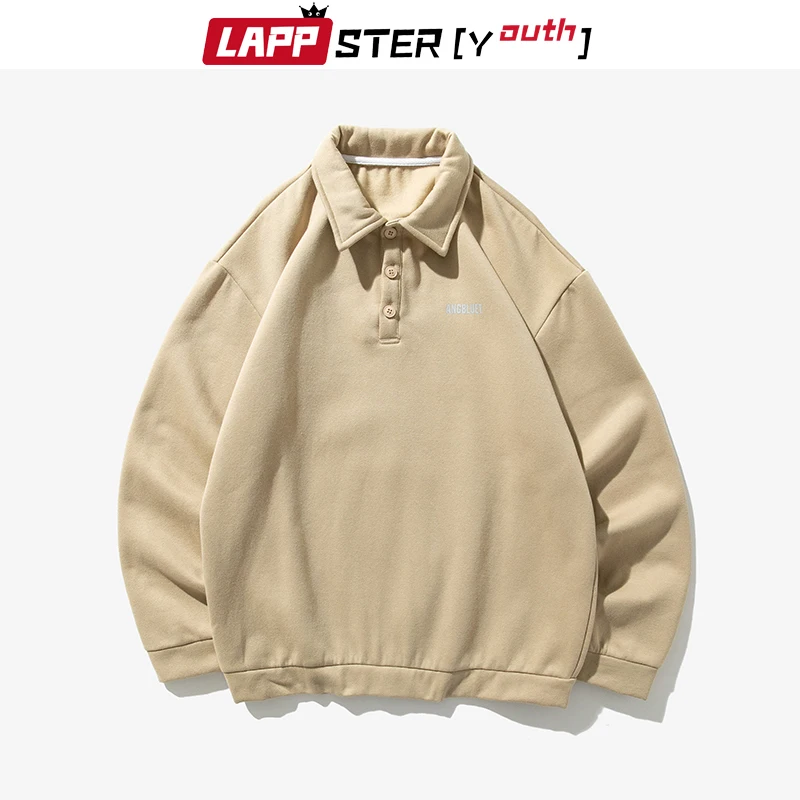 LAPPSTER-Youth мужские толстовки с высоким воротником 2020 цветные спортивные уличные