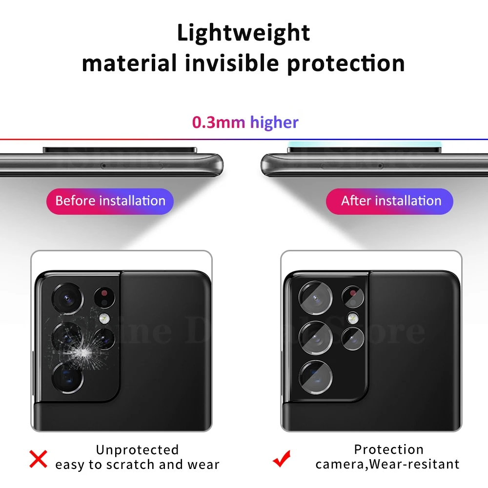 

For Samsung galaxy S21 Ultra Screen Protective Curved Glass For Samsung S21 Ultra Camera Len Flim For Samsung s21 ultraProtector