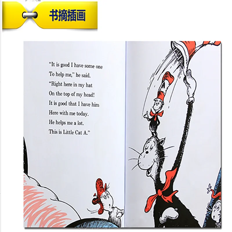 20 книг/набор Классический чехол доктора Сейн кошка в шляпе Детские Веселые