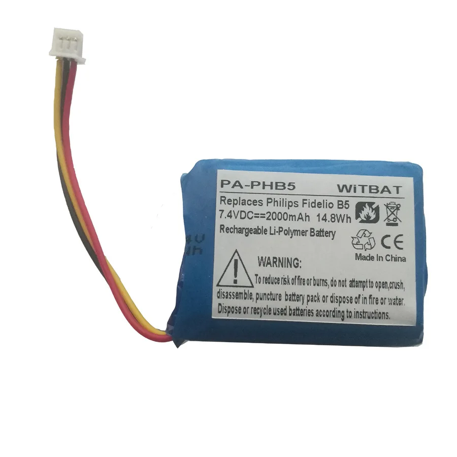 

ZHUJI 2000mAh Battery for Philips Fidelio B5 Bluetooth audio