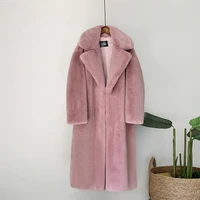 2021 winter new style korean autumn and winter womens thickened long imitation mink fur coat faux fur imitation fur coat