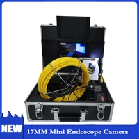 20 50m cctv pipe inspection video camera systemunderwater well sewer detection endoscope 7inch lcd screen 17mm waterproof