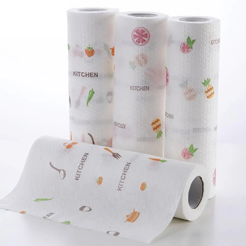 

50 шт. в рулоне тряпка для кухни тряпки тряпка для уборки домашняя тряпка для мытья посуды кухонное полотенце тряпка для мытья посуды