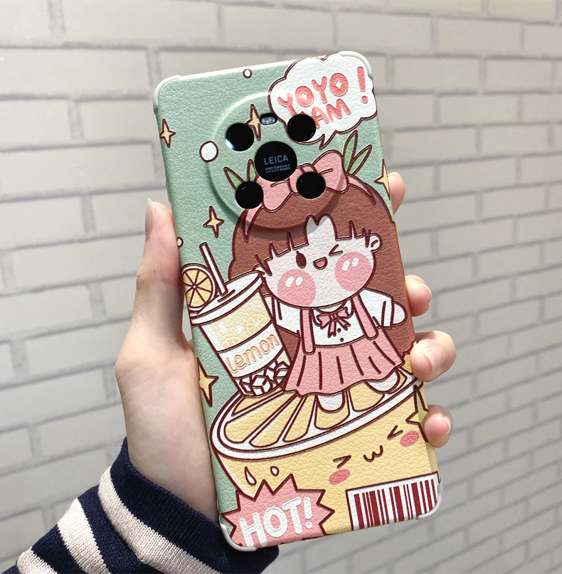 Чехол из овечьей кожи для Huawei P40 Pro P30 Mate 40 + 30 |