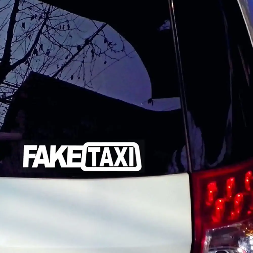 

75% Dropshipping!!Funny Car Sticker FAKE TAXI Drifting Sign Race Auto Vehicle Decal Decoration car accessories