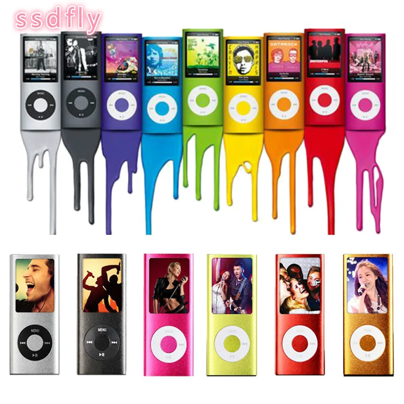 New Best Gifts, Ssdfly, 16GB, New Fourth Generation MP3, MP4 Player Video Black Red Blue Silver Green enlarge