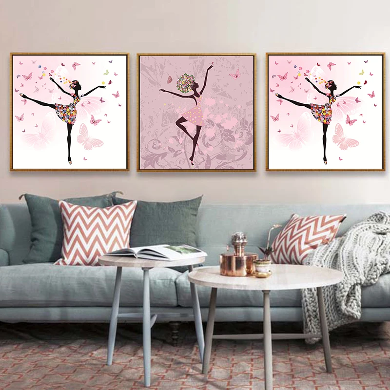 Настенные художественные декоративные бабочки сказочные балетные танцы картины