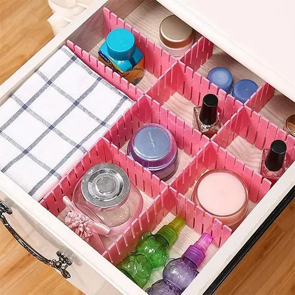 Регулируемый пластиковый разделитель для дома полки хранения сделай сам|Ящики