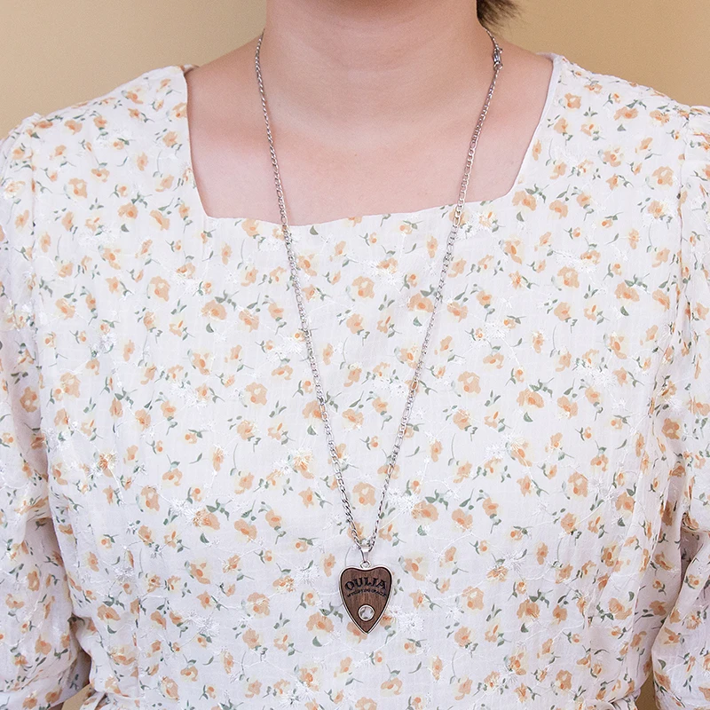 1 шт. ожерелье с подвеской в форме сердца Ouija доска деревянный чокер Панк цепь для