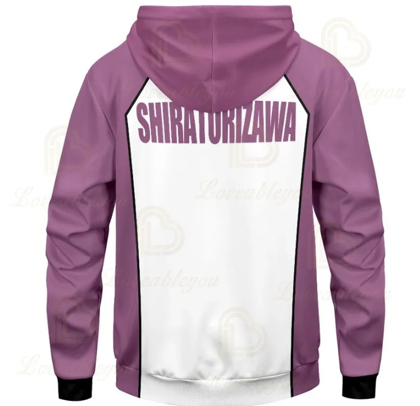 

Cosplay Haikyuu Hoodie Sweatshirt Anime Haikyuu Uniform Adult Kids Casual Long Sleeve 3D Adult Hooded Sweatshirt Pullover