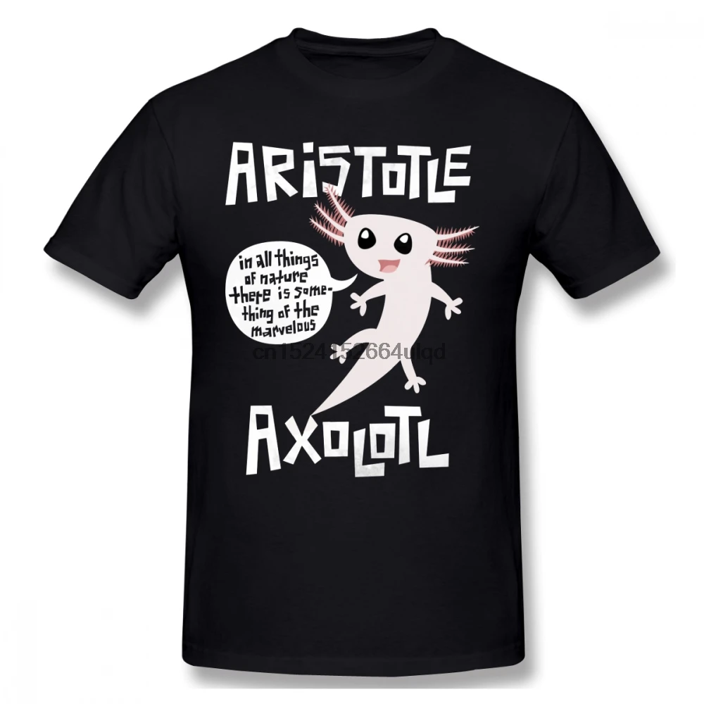Axolotl футболка Аристотель графическая Мужская 5x потрясающая Повседневная