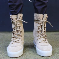 autumn winter men military crepe boots ankle suede leather thick flat lace up motorcycle boots fashion sport casual boots men
