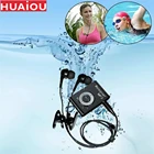 Водонепроницаемый MP3-плеер для плавания IPX8, 8 Гб встроенной музыки MP3 с FM-радио, Hi-Fi наушники для дайвинга, серфинга, бега, подводных видов спорта