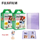 Фотобумага Fujifilm Instax Mini с белыми краями, 40 листов, фотобумага для мгновенных фотоаппаратов Mini LiPlay 11, 9, 8, 70, 90, 40 звеньев, с фотоальбомом