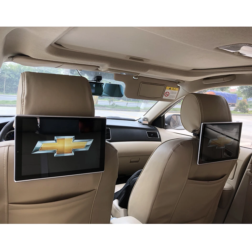 

Car Headrest Video Player Android TV In The Car DVD Monitor For Chevrolet All Models Entertainment System 11.8 inch Screen 2PCS